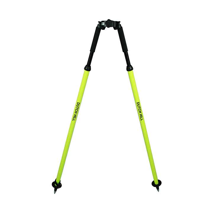 Aluminum land surveyors bipod